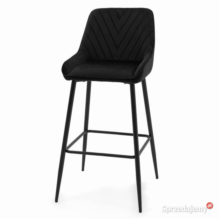 Czarny Hoker Tapicerowany Vasto Wysyłka 24H Tarchały Małe