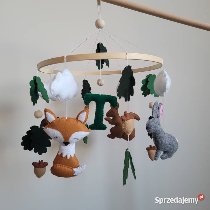 Karuzela do łóżeczka leśne zwierzęta lisek jeż Częstochowa