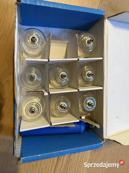 Bańki szklane ogniowe medyczne