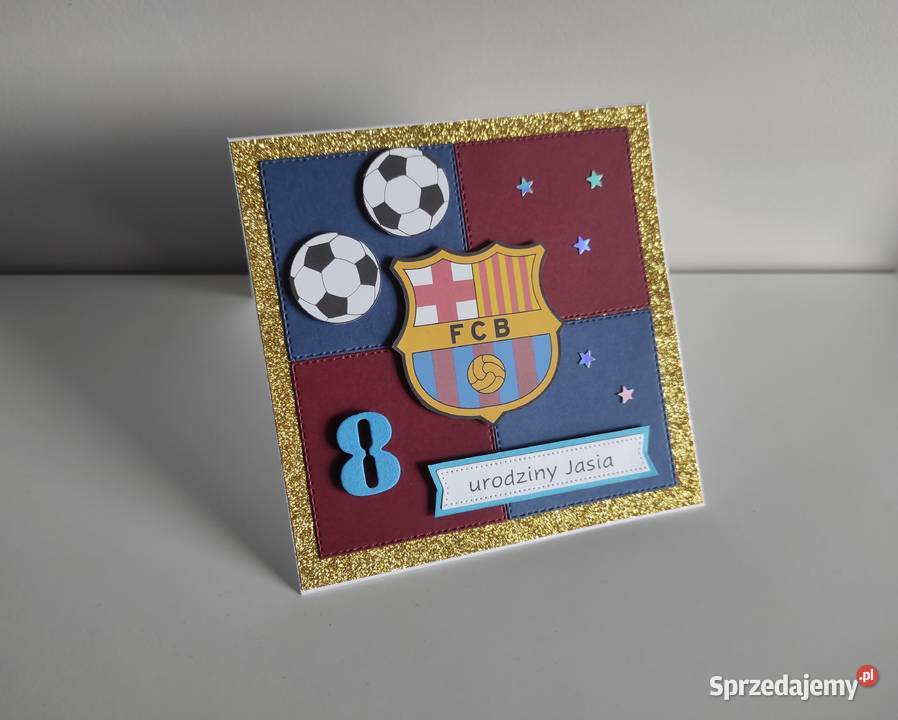 Personalizowana kartka ręcznie robiona na Rękodzieło Łódź