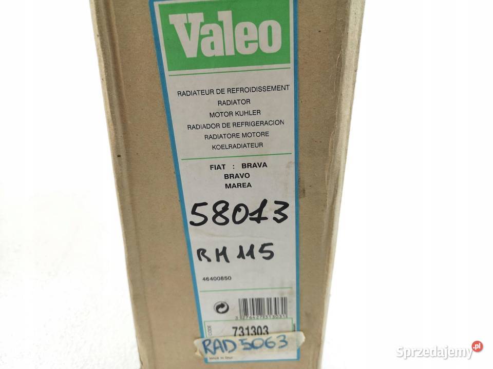 CHŁODNICA VALEO FIAT BRAVA BRAVO MAREA 18 20 osobowe sprzedam