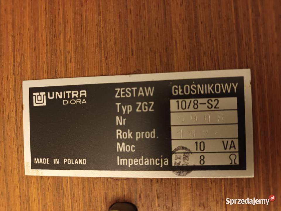 Kolumny głośnikowe Tonsil ZG 108S2 Tychy