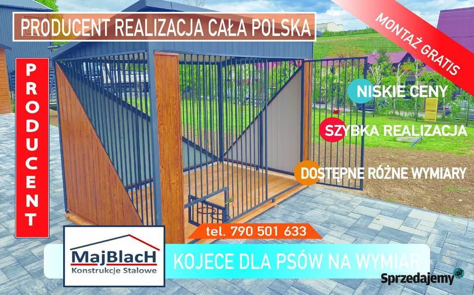 Kojec Psa KOJCE PSÓW Małe Duże Zadzwoń MajBlach warmińsko-mazurskie Węgorzewo
