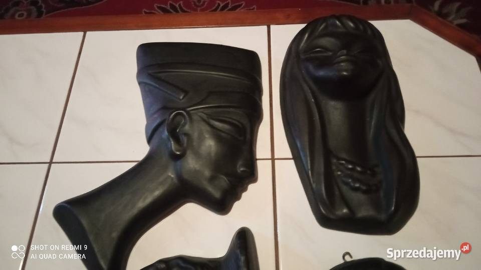 4 figurki gipsowe do zawieszenia na ścianie dolnośląskie Wrocław sprzedam