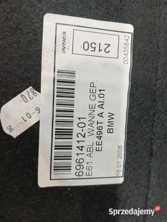 PODŁOGA BAGAŻNIKA DYWAN WYKŁADZINA KOMBI 6961412 Tapicerki samochodowe sprzedam