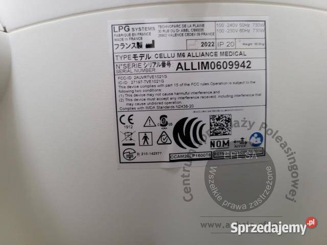 Urządzenie kosmetyczne Cellu M6 ALLIANCE MEDICAL