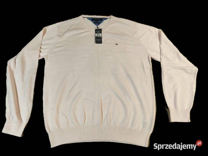 TOMMY HILFIGER Męski Sweter Premium Bawełna XXL Gródek