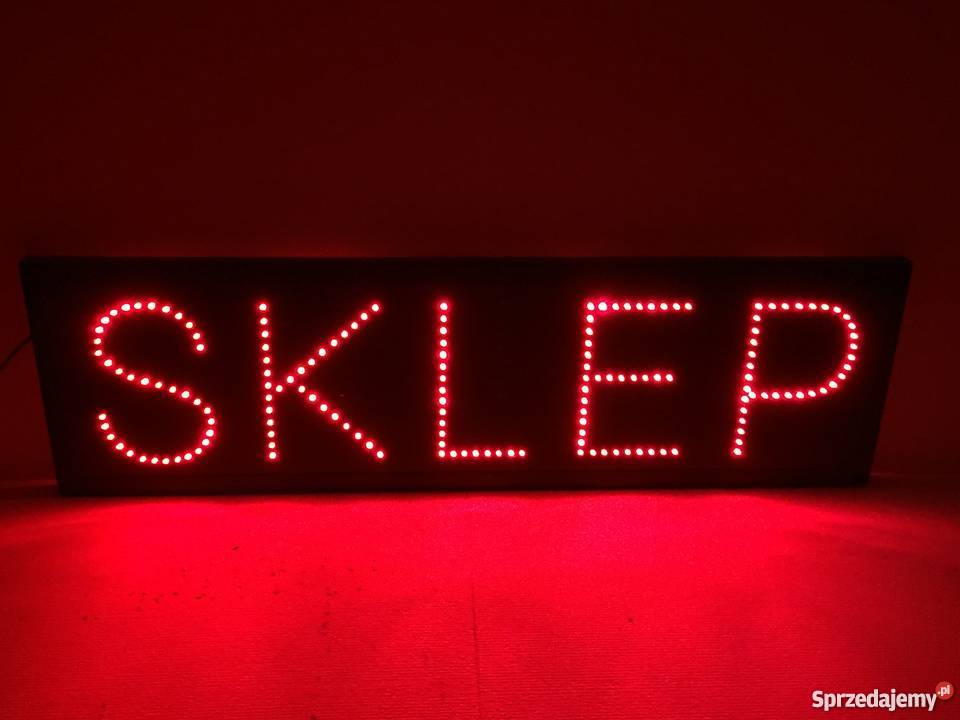Reklama diodowa SKLEP 105x30 zewnętrzna Biznes i Przemysł Pomiechówek
