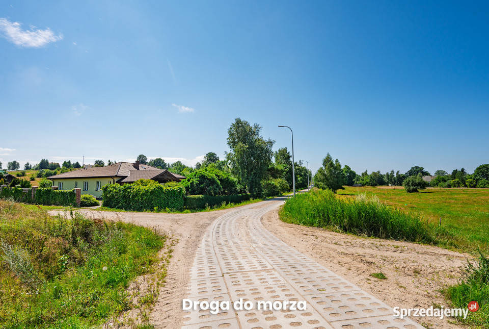 Działka z widokiem na morze i jezioro Darłowo