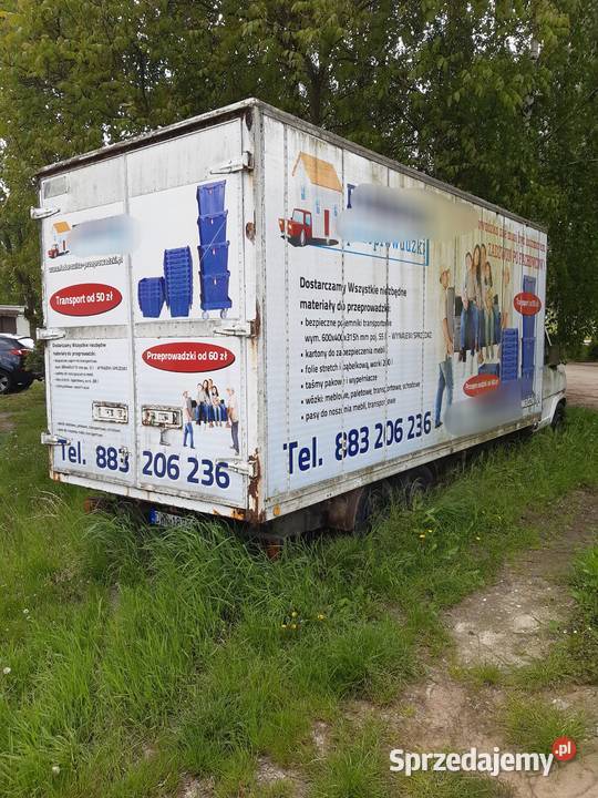 Fiat Ducato kontener 55 m trzy osiowy manualna dolnośląskie Wrocław