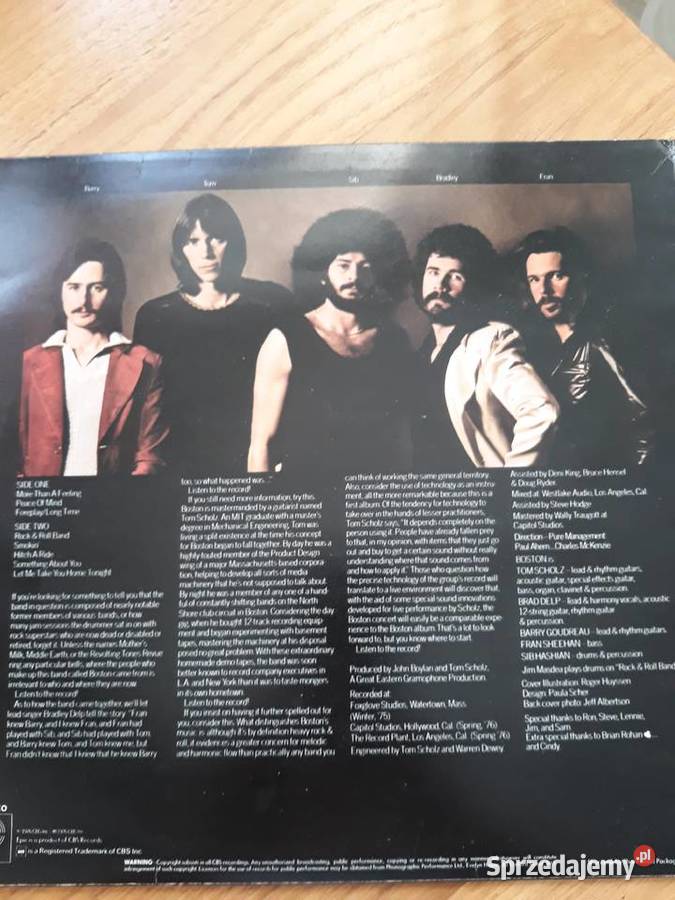 BOSTON Boston debiutancki album rock Rzeszów