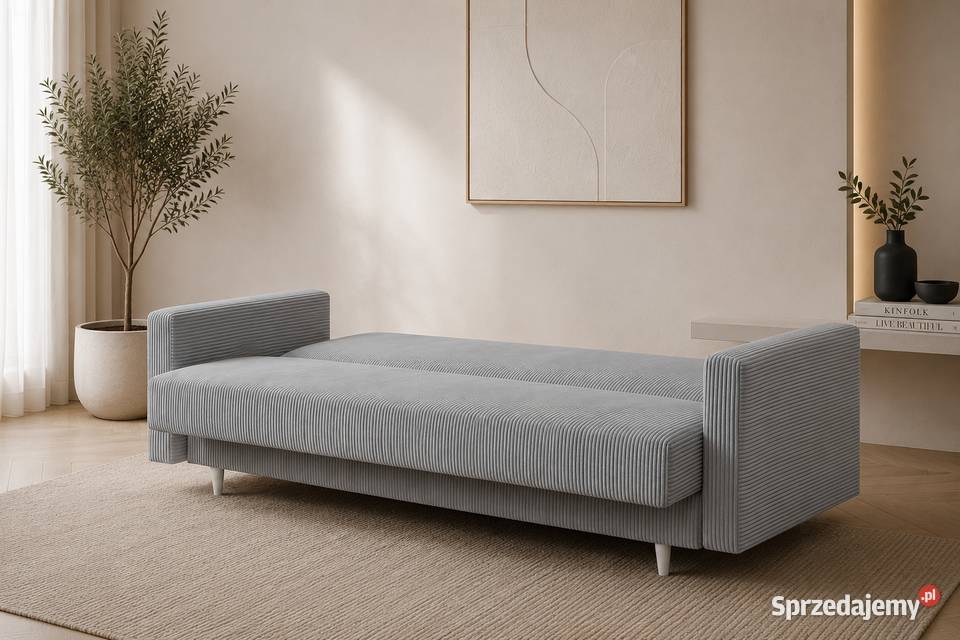 Kanapa rozkładana BLANKA 120 190 z pojemnikiem 43cm Kępno