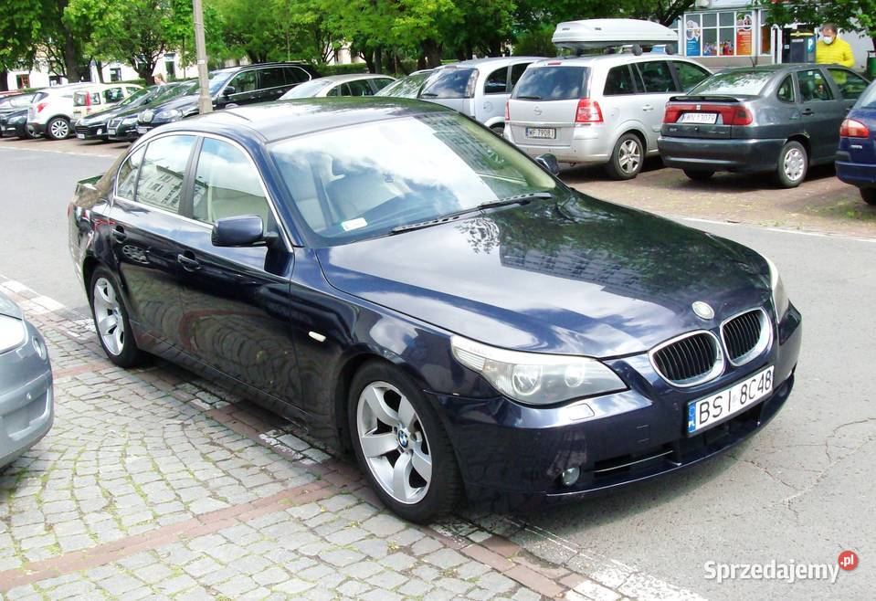 BMW 525D 177 km model E60 beżowe skóry. Warszawa
