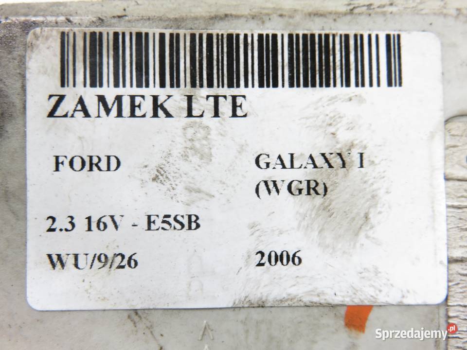 ZAMEK LEWY TYLNY FORD GALAXY I WGR Zamki, wkładki i kluczyki