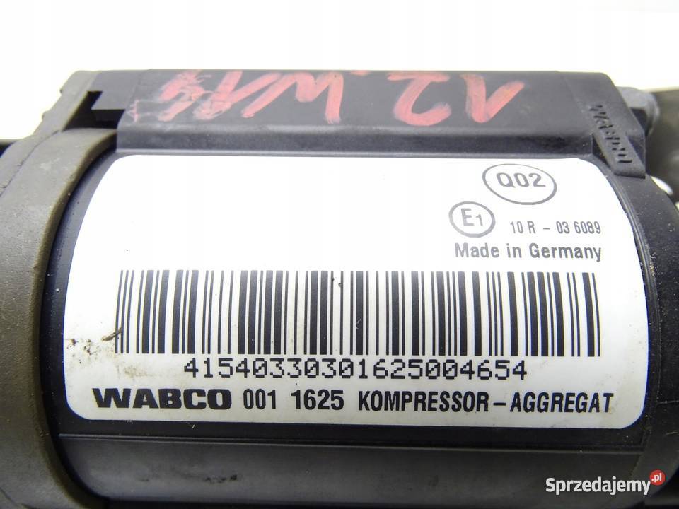 KOMPRESOR POMPA ZAWIESZENIA PNEUMATYCZNEGO WABCO Kompresory klimatyzacji