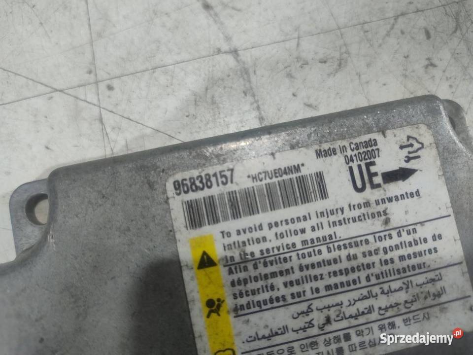 SENSOR AIR BAG AIRBAG CHEVROLET CAPTIVA 96838157