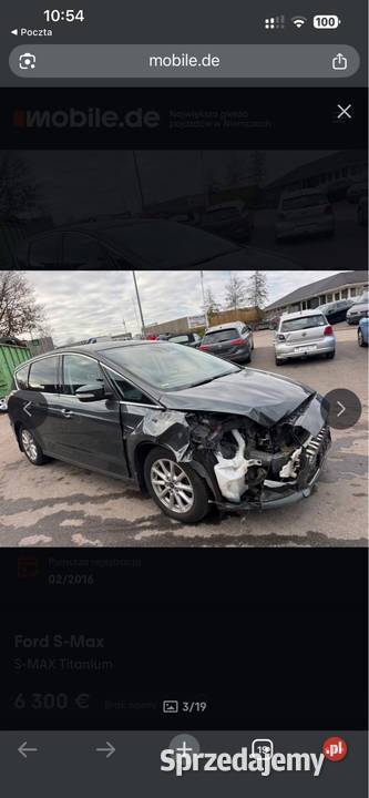 Ford S 20 150 koni elektrochrom. lusterko wst. S-MAX Leszno