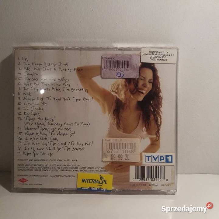 Shania Twain Up Special Edition rarytas Warta
