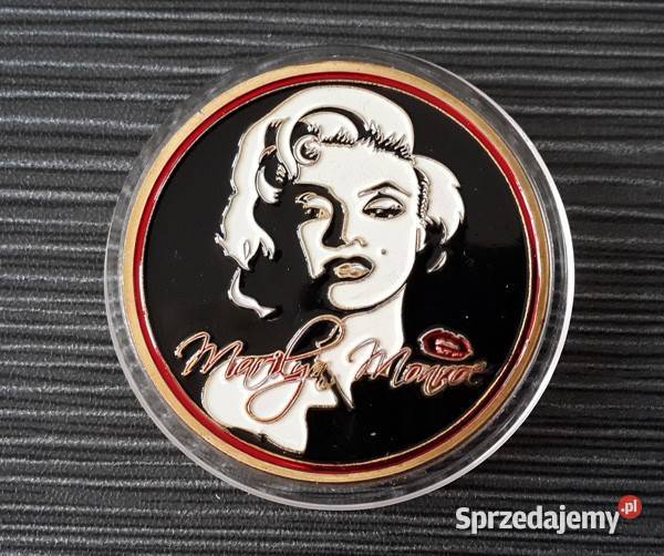 3 x Marilyn Monroe Złoto Gold Sex 40 mm Moneta Sosnowiec