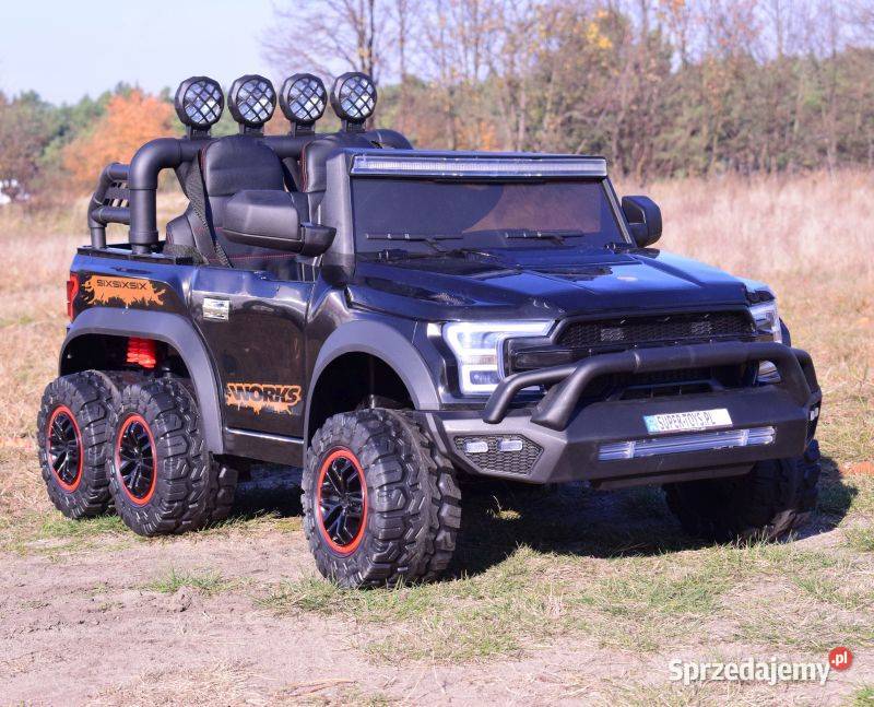 MEGA JEEP WORKS SIX 4X4 2 X 12V MĘKKIE KOŁA Pojazdy elektryczne i spalinowe sprzedam