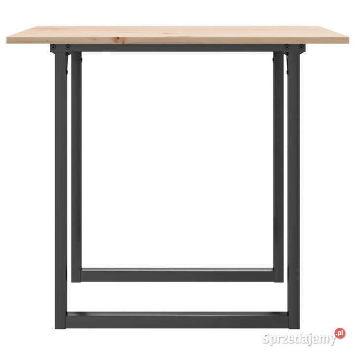 Stół jadalniany z czworokątnymi nogami 90x90x75