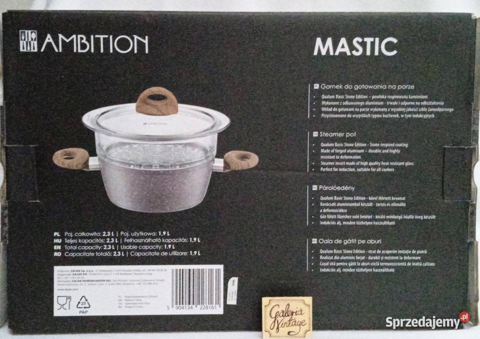 Ambition Mastic 20 nowy szklany garnek do Lublin