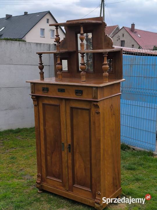 Vertiko AN stara bieliźniarka z nadstawką i dolnośląskie Środa Śląska