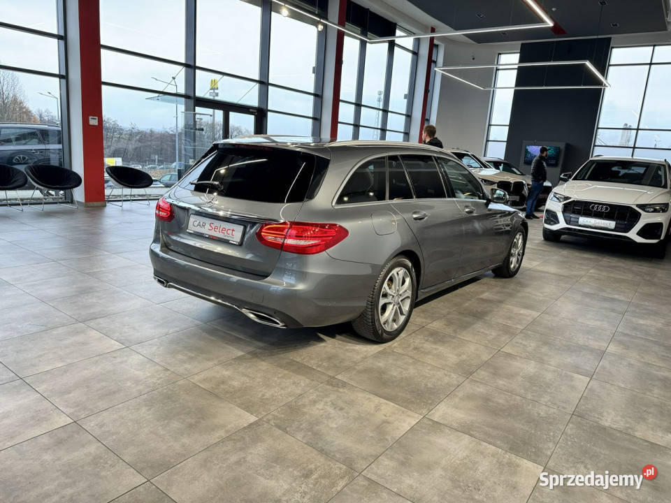 Mercedes C 200 T 20 184 automat 2016 r salon kurtyny powietrzne Myślenice