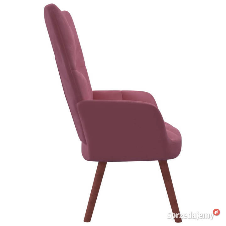 Fotel różowy obity aksamitem WM328055 mazowieckie Warszawa