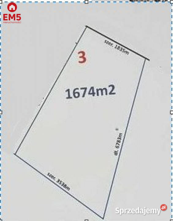 sprzedaży gruntu 1612m2 Kołaki Kościelne gaz
