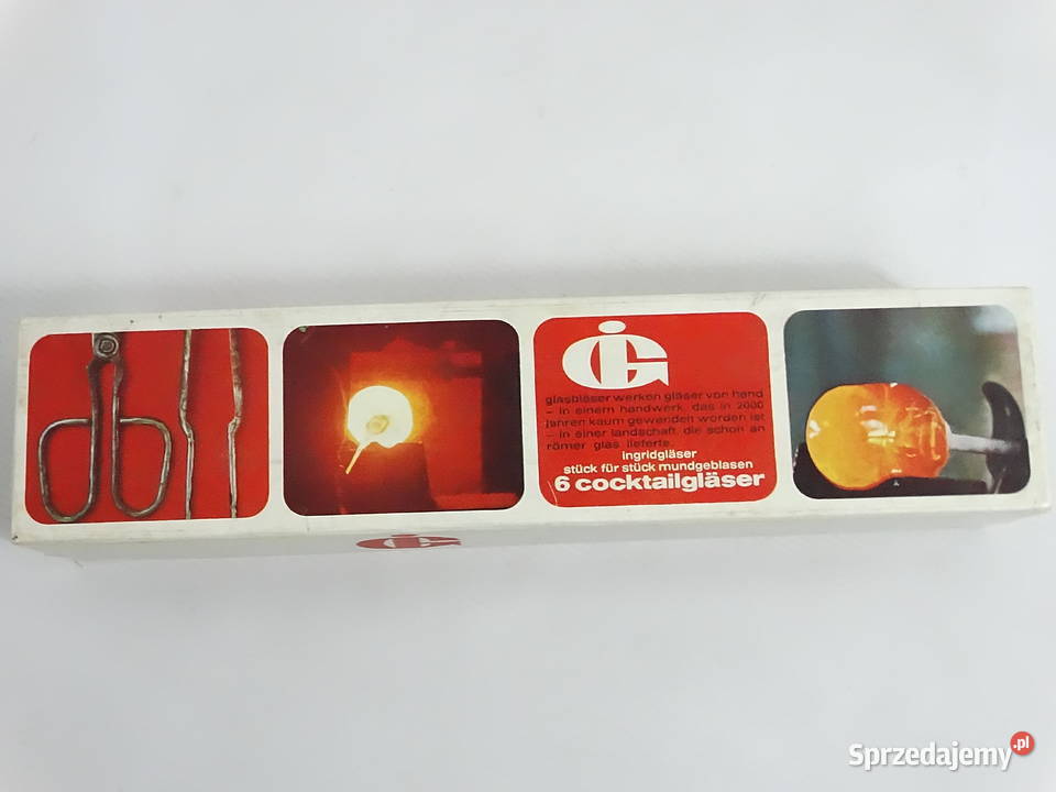 Kultowy komplet szklanek Whiskypott IngridHtte lubelskie Biłgoraj