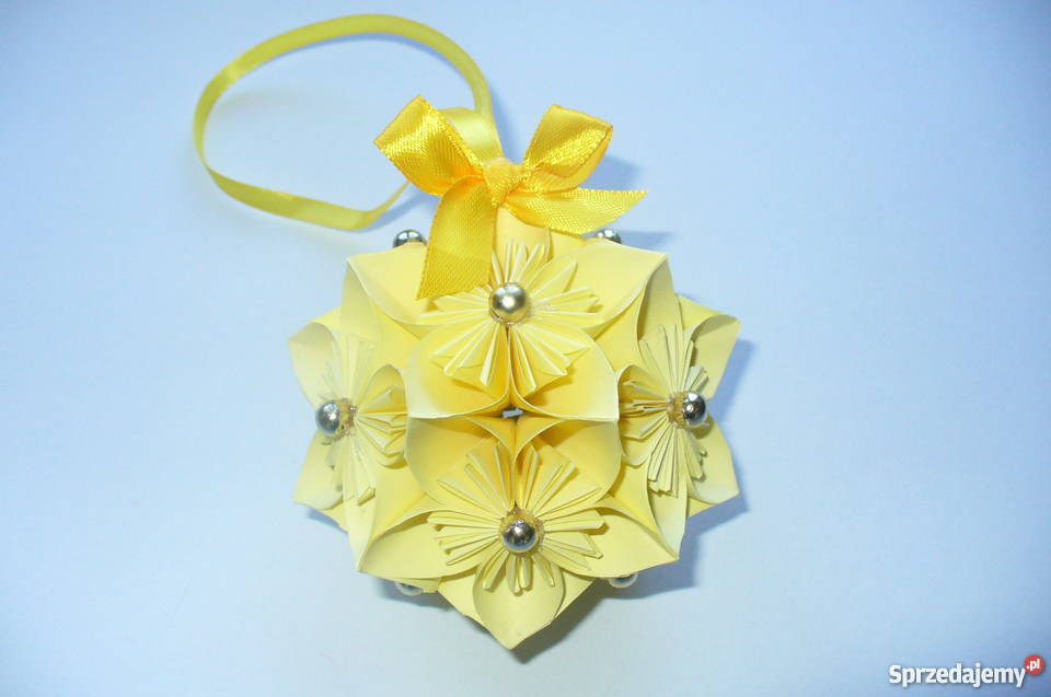 BOMBKI OZDOBY ŚWIĄTECZNE ORIGAMI KOMPLET 6 Dekoracje i ozdoby