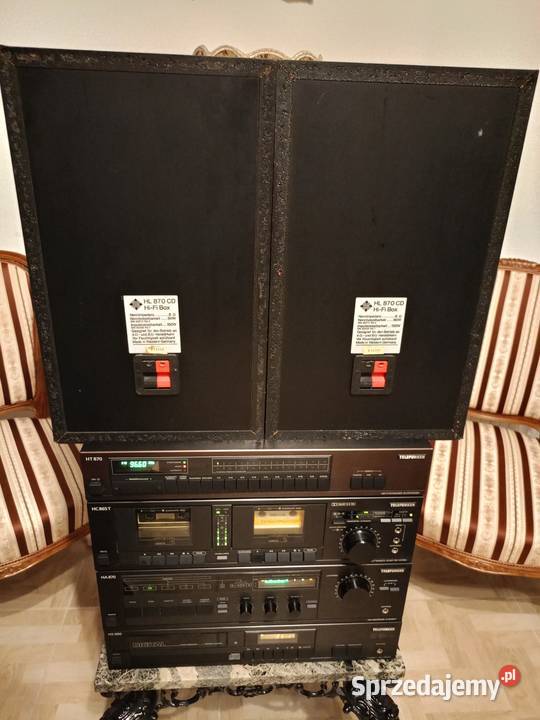 Wieża TELEFUNKEN Hifi z Kolumnami Vintage Drawski Młyn