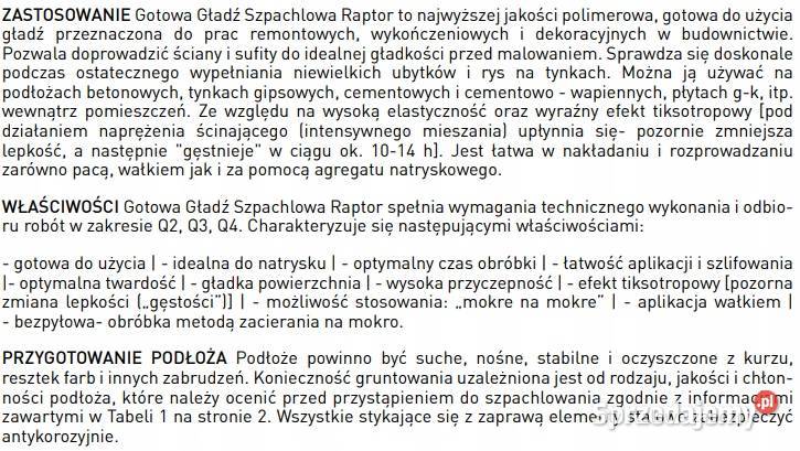 FRANSPOL RAPTOR gotowa gladź na wałek 25 Budowa Gdów