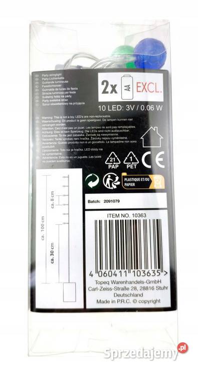 Girlanda świetlna Topeq 100 na baterie