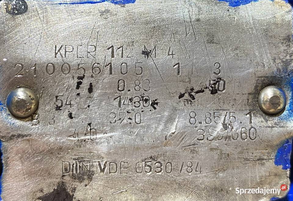 silnik elektryczny 4kW 1430obr 3fazowy VEM