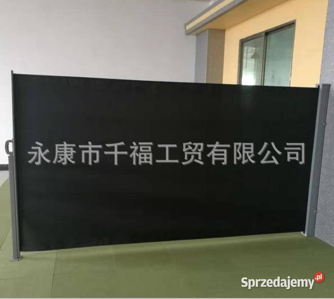 markiza roleta pionowa tarasowa czarna 160x300