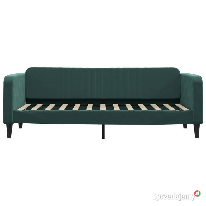 Sofa rozsuwana z szufladami ciemnozielona Warszawa