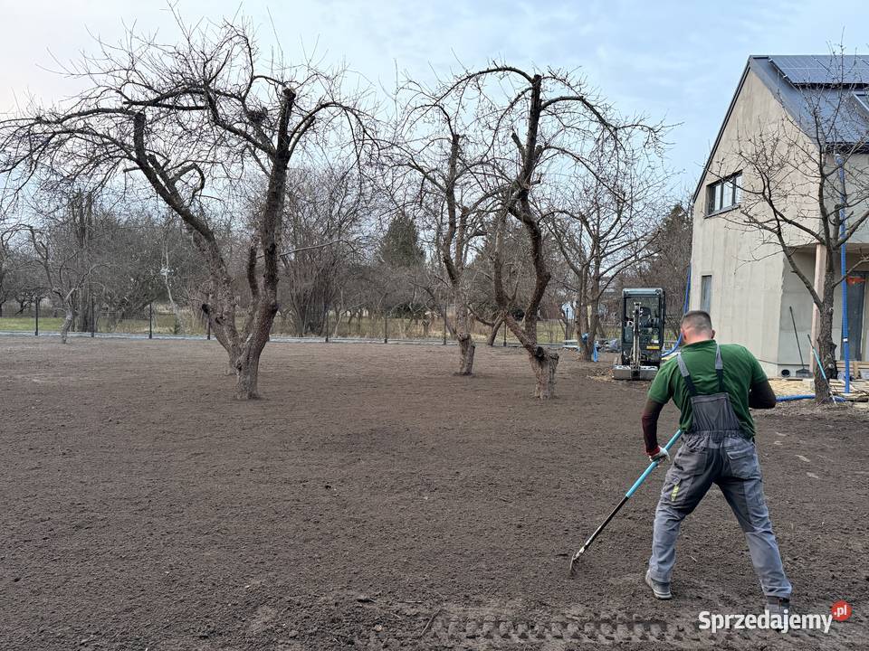 Ogrody trawniki nawodnienia minikoparka Zgierz
