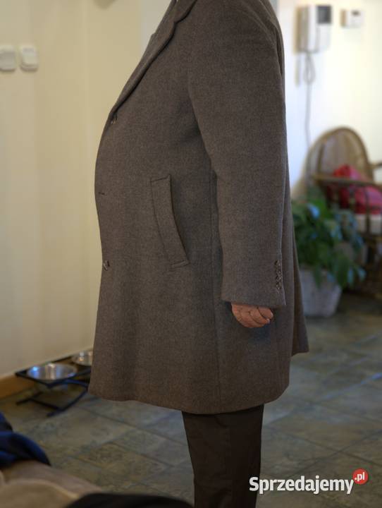 Męski płaszcz wełniany marki Ferre Milano śląskie