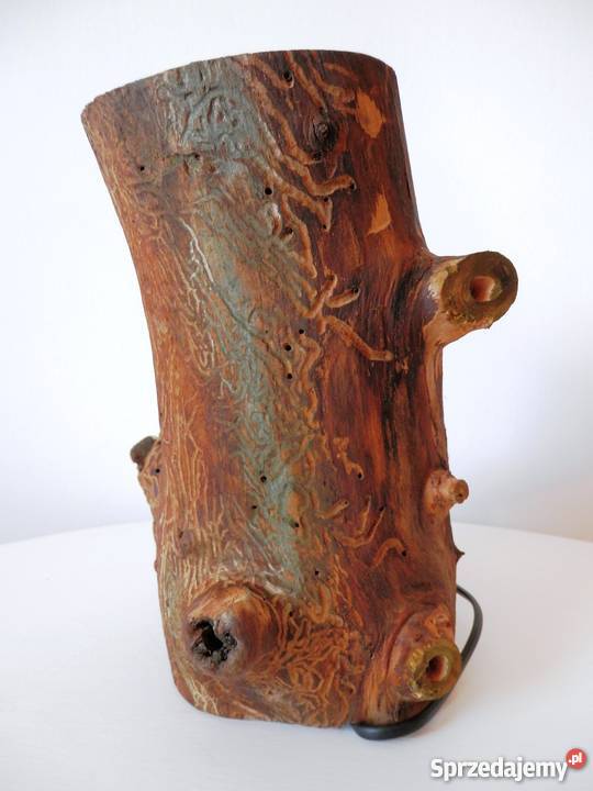 Lampa drewniana ręcznie wykonana6 pkt świetlnych Szczecinek