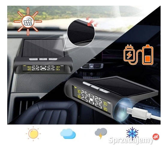 ZEWNĘTRZNY SYSTEM TPMS LCD CZUJNIKI CIŚNIENIA Myszyniec