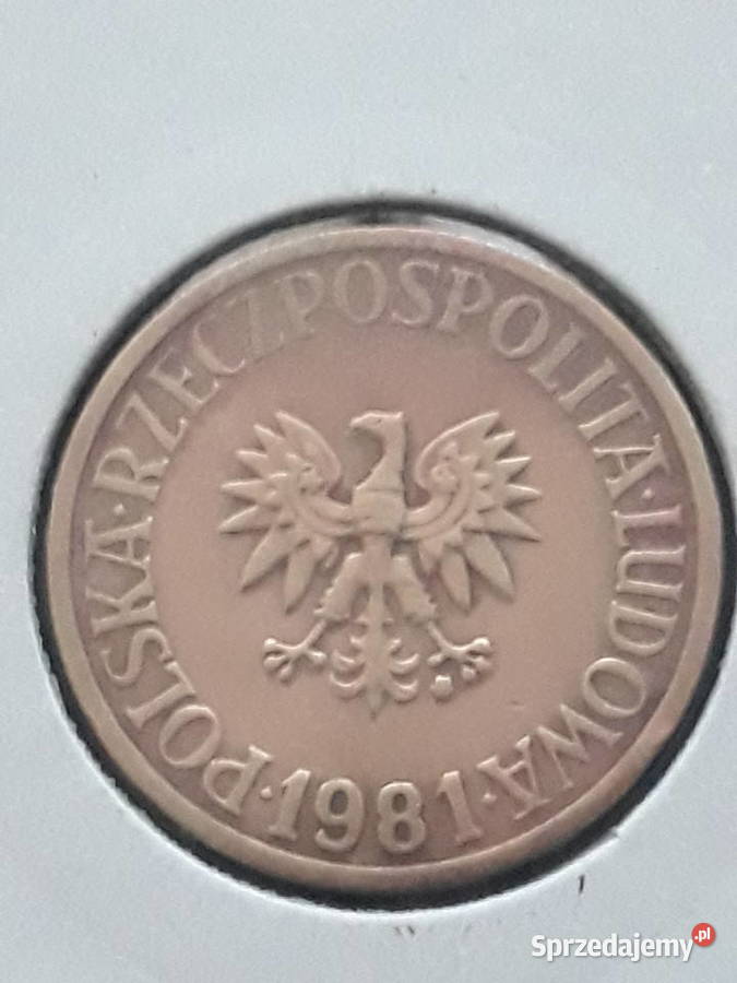 5 Złotych 1981 r najniższy nakład wielkopolskie Konin