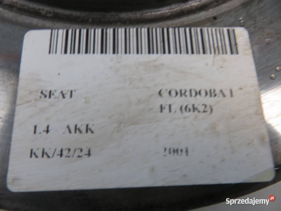 TARCZA HAMULCOWA PRZÓD SEAT CORDOBA I FL 14 B