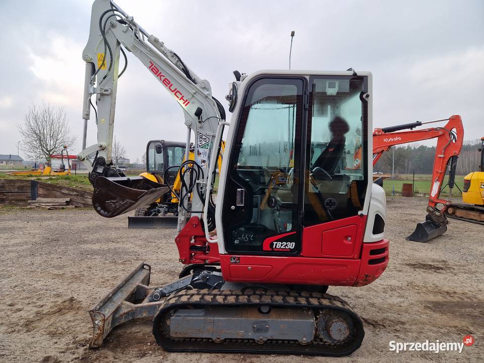 Minikoparka Takeuchi TB 230 2021r 1100mtg Ryżki