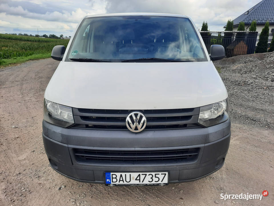 Samochód VOLKSWAGEN T5 TRANSPORTER 2013 r pełny VAT mazowieckie