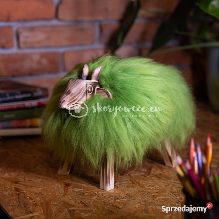 Krzesło baranek dekoracyjny zielony Szaflary