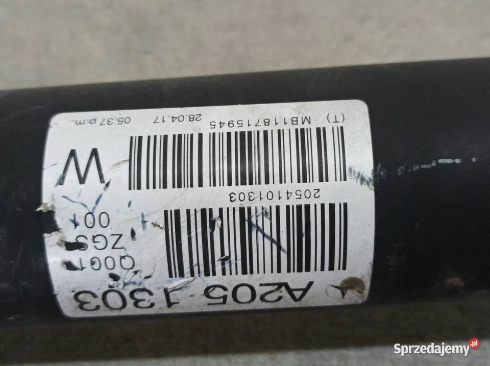 WAŁ NAPĘDOWY A2051303 MercedesBenz Cklasa IV osobowe