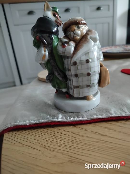 Figurka porcelanowa Lis i Bóbr Porcelana i szkło Świdnica Polska
