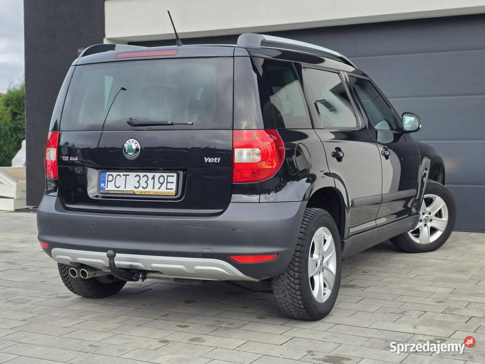 koda Yeti 20TDI 4X4 DSG niski przebieg 174850 czarny Czarnków
